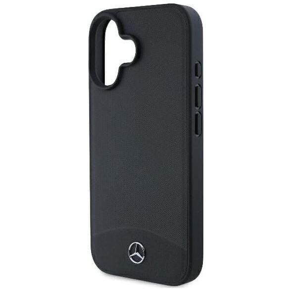 Mercedes Mercedes MEHMP16S23RBARK iPhone 16 6.1" czarny/black hardcase Textured And Plain Leather MagSafe