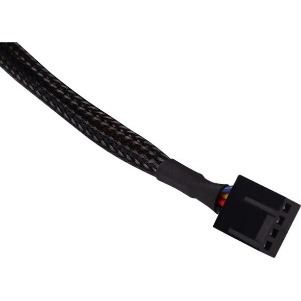 Alphacool Alphacool Lüfterkabel 4-Pin auf 4-Pin Verlängerung 60cm - schwarz