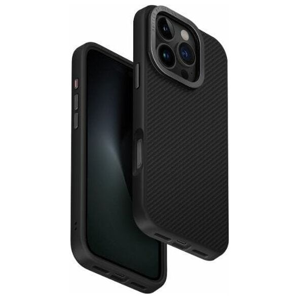 Uniq UNIQ etui Keva Max iPhone 16 Pro 6.3 Magclick Charging czarny/black(carbon)