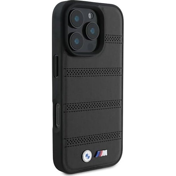 BMW BMW BMHMP16L23PUSPK iPhone 16 Pro 6.3" czarny/black hardcase M Perforated And Stitched Line MagSafe