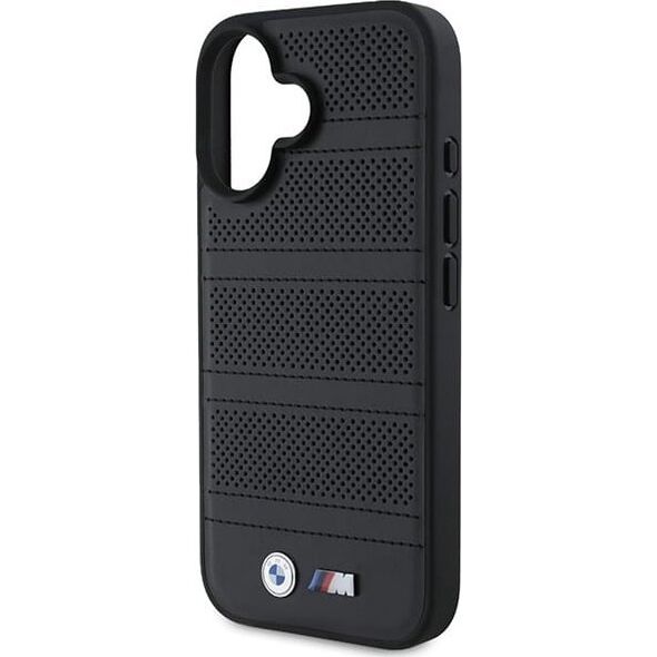 BMW BMW BMHMP16S23PUSPK iPhone 16 6.1" czarny/black hardcase M Perforated And Stitched Line MagSafe