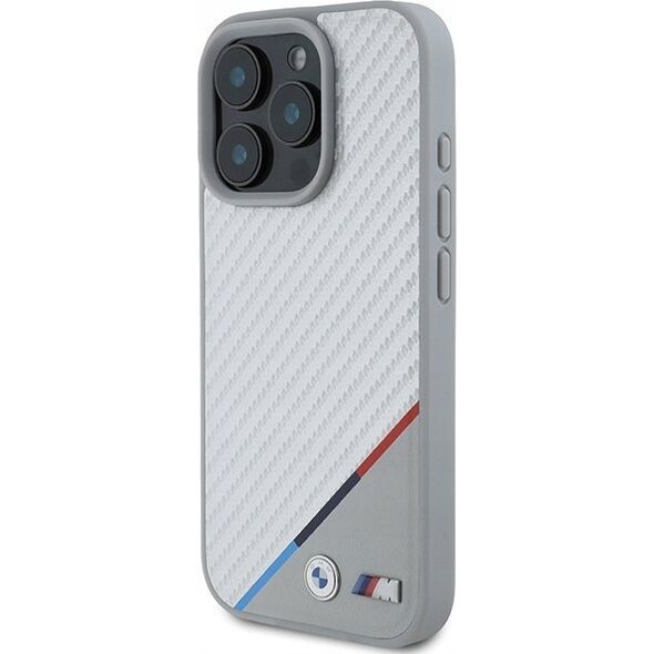 BMW BMW BMHMP16L23PUDTS iPhone 16 Pro 6.3" szary/grey hardcase M Carbon Tricolor Line MagSafe