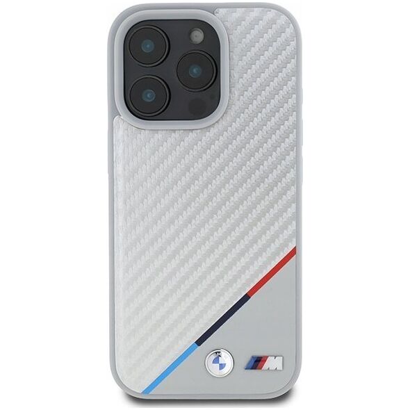 BMW BMW BMHMP16L23PUDTS iPhone 16 Pro 6.3" szary/grey hardcase M Carbon Tricolor Line MagSafe