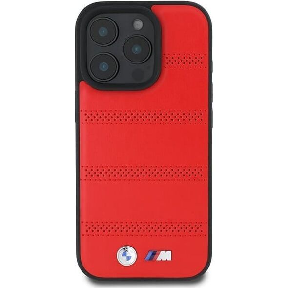 BMW BMW BMHMP16L23PUSPR iPhone 16 Pro 6.3" czerwony/red hardcase M Perforated And Stitched Line MagSafe
