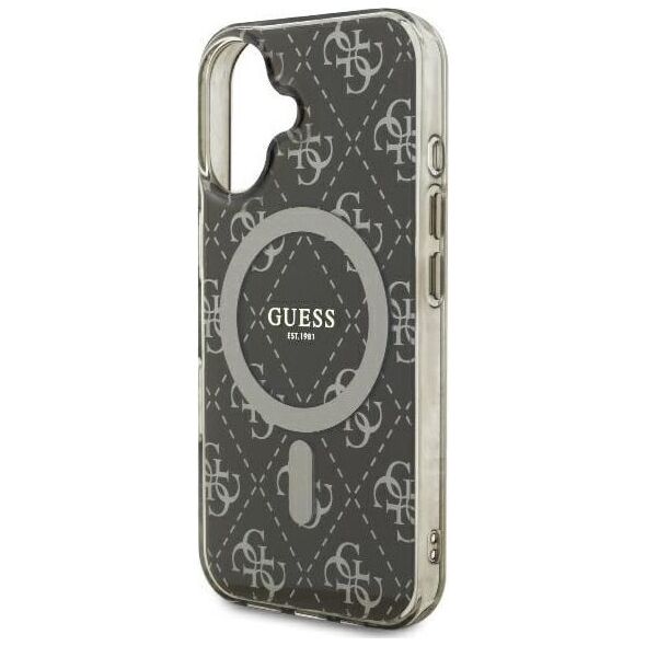 Guess Guess GUHMP16MH4DTEW iPhone 16 Plus 6.7" brązowy/brown hardcase IML 4G Background MagSafe