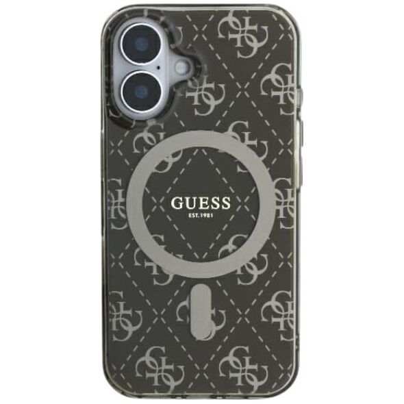 Guess Guess GUHMP16XH4DTEW iPhone 16 Pro Max 6.9" brązowy/brown hardcase IML 4G Background MagSafe