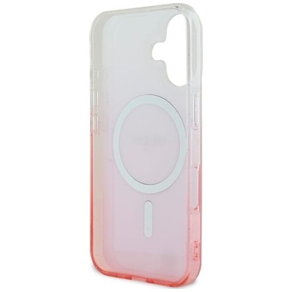 Guess Guess GUHMP16MHGRCELP iPhone 16 Plus 6.7" różowy/pink hardcase IML Glitter Gradient MagSafe