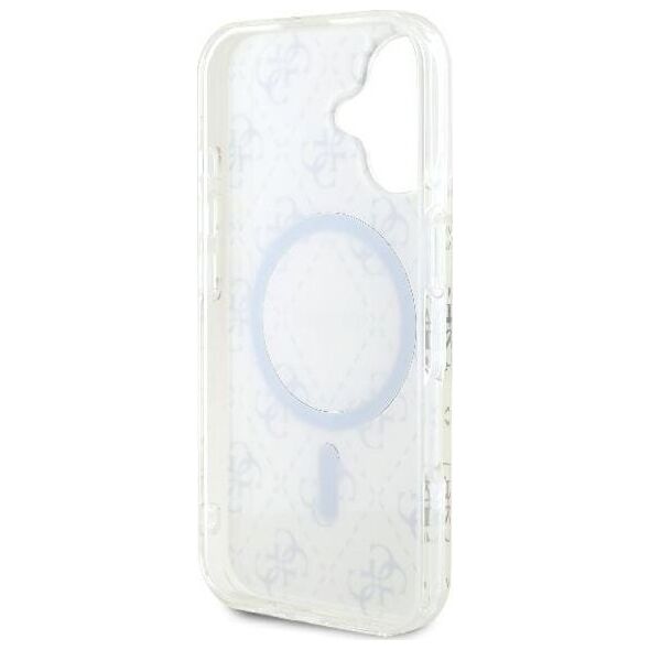 Guess Guess GUHMP16MH4DTEH iPhone 16 Plus 6.7" biały/white hardcase IML 4G Background MagSafe