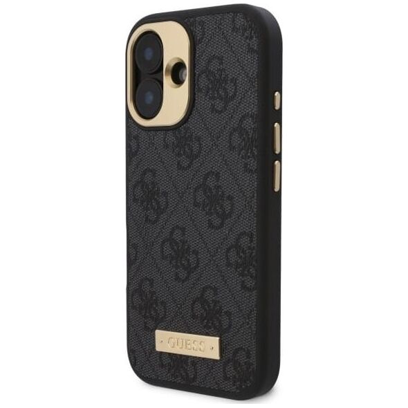 Guess Guess GUHMP16MU4GPRK iPhone 16 Plus 6.7" czarny/black hardcase 4G Logo Plate MagSafe