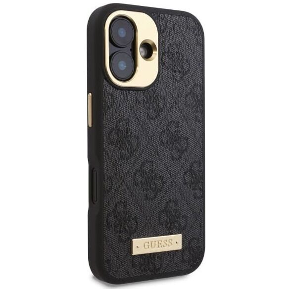 Guess Guess GUHMP16MU4GPRK iPhone 16 Plus 6.7" czarny/black hardcase 4G Logo Plate MagSafe