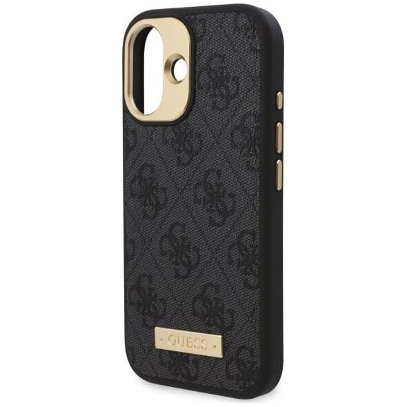 Guess Guess GUHMP16MU4GPRK iPhone 16 Plus 6.7" czarny/black hardcase 4G Logo Plate MagSafe