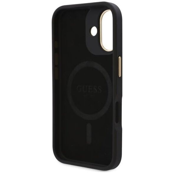 Guess Guess GUHMP16MU4GPRK iPhone 16 Plus 6.7" czarny/black hardcase 4G Logo Plate MagSafe