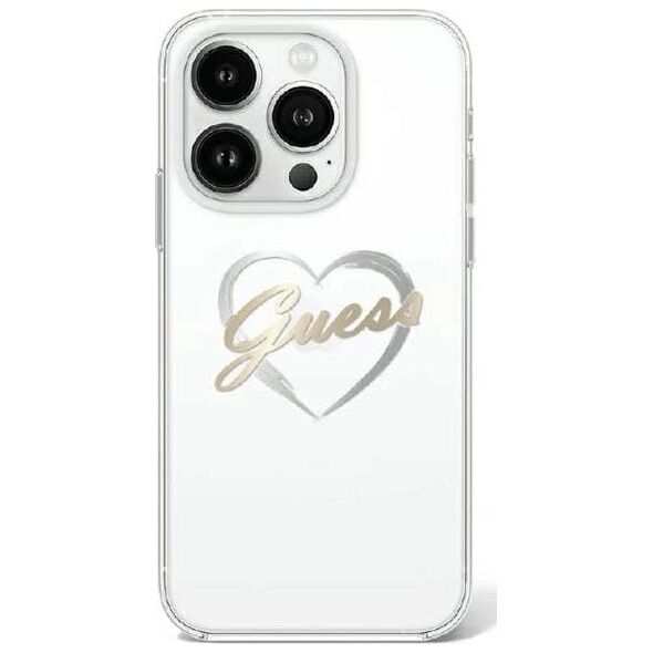Guess Guess GUHCP16XHCHGSPT iPhone 16 Pro Max 6.9" przeźroczysty/transparent hardcase IML Heart