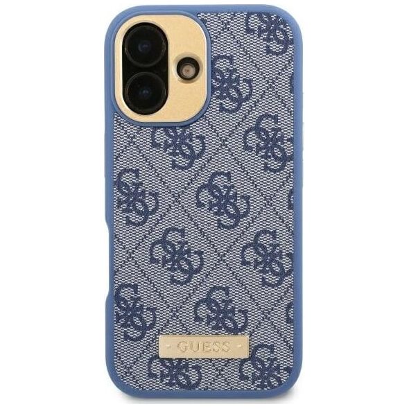 Guess Guess GUHMP16LU4GPRB iPhone 16 Pro 6.3" niebieski/blue hardcase 4G Logo Plate MagSafe