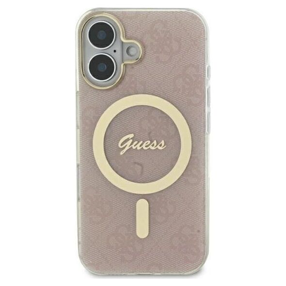 Guess Guess GUHMP16XH4STP iPhone 16 Pro Max 6.9" różowy/pink hardcase IML 4G MagSafe