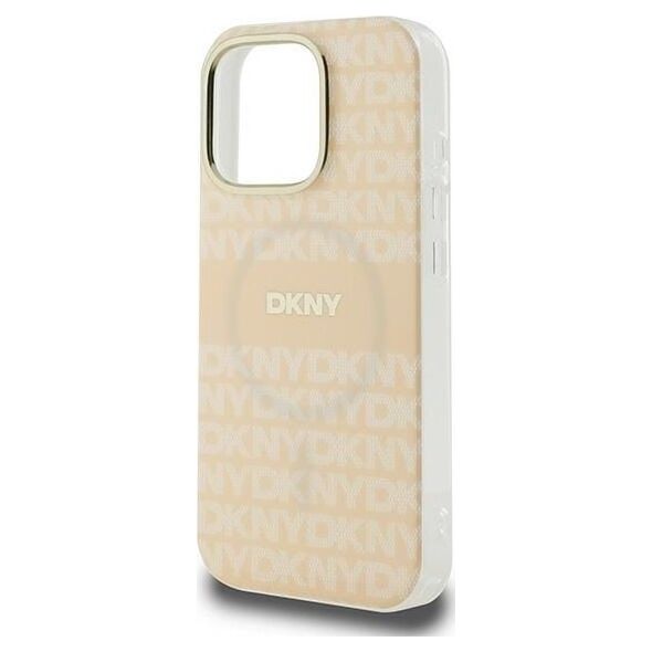 DKNY DKNY DKHMP16XHRHSEP iPhone 16 Pro Max 6.9" różowy/pink hardcase Repeat Texture Pattern With Stripe