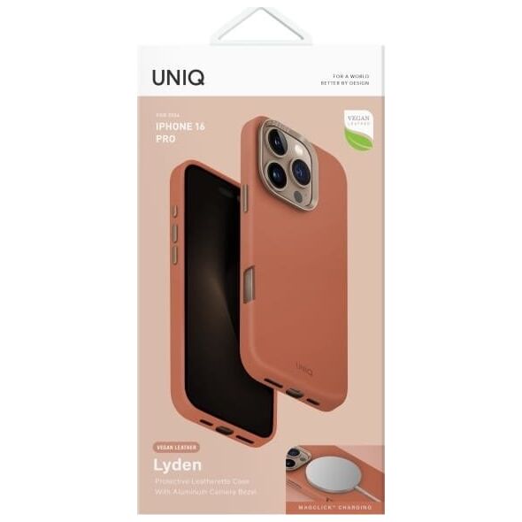 Uniq UNIQ Lyden iPhone 16 Pro 6.3" case Magclick Charging terracotta