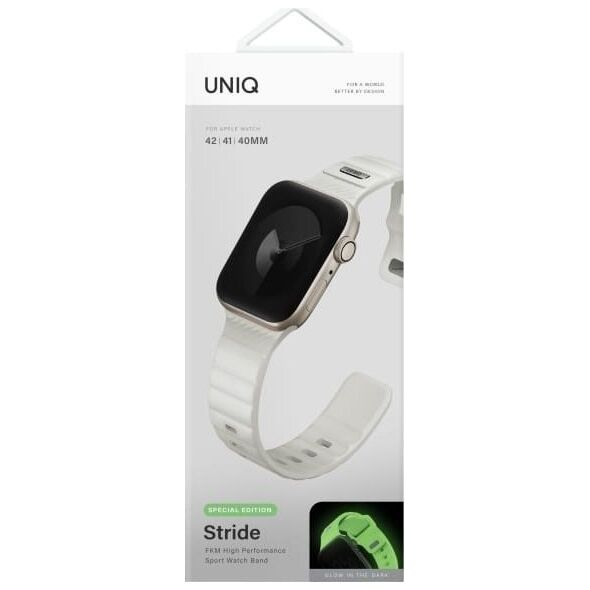 Uniq UNIQ Stride Apple Watch strap 42/41/40mm FKM Rubber Strap lume