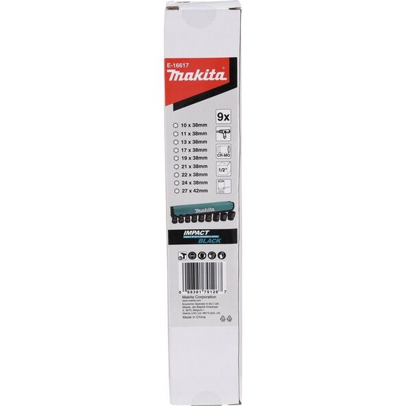 Sourcing MAKITA IMPACT SOCKET SET 1/2" 9 pcs. 10-27mm