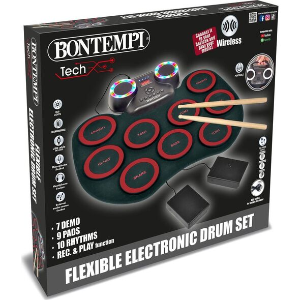 Bontempi BONTEMPI TECH flexible electronic drum set, 182000