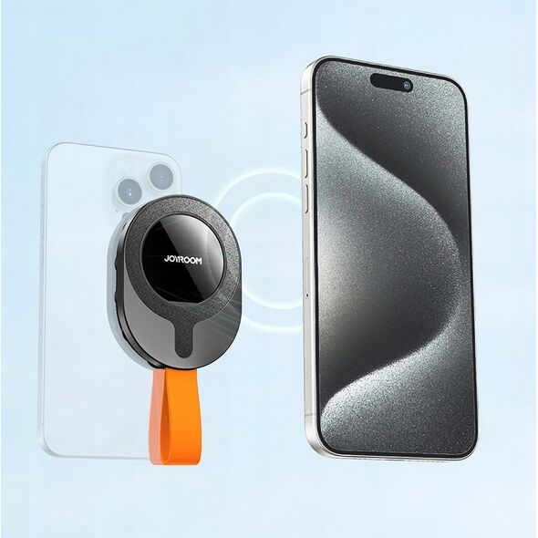 Joyroom Uchwyt Joyroom JR-ZS393-S magnetyczny z przyssawkami na telefon 4.7-7" - czarno-pomarańczowy