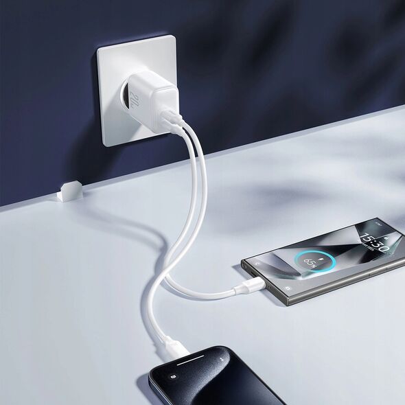 Ładowarka Joyroom Ładowarka Joyroom JR-TCF12 sieciowa 2x USB-C 20W PD / QC 3.0 - biała