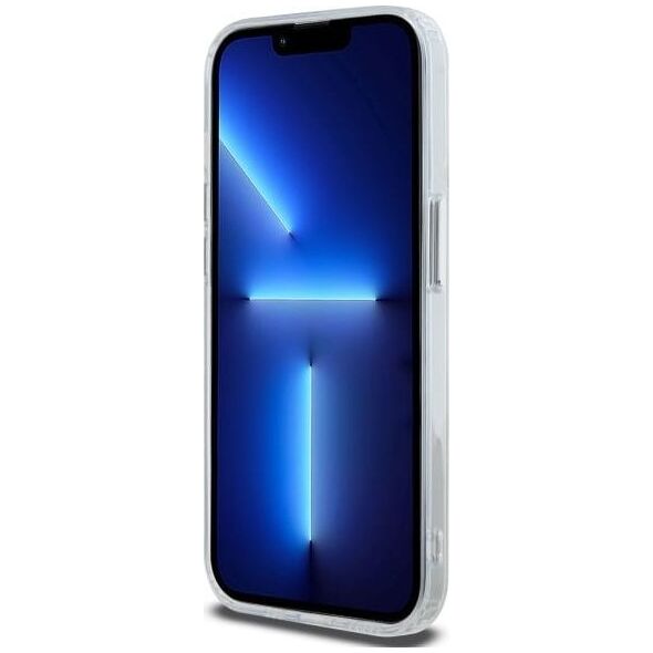 Karl Lagerfeld Karl Lagerfeld KLHMP14LHLSCHH iPhone 14   Pro 6.1" biały/white hardcase IML Metal Choupette Head MagSafe
