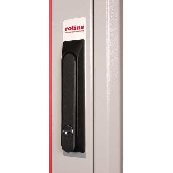 Szafa Roline ROLINE Netzwerkschrank Pro 48,26cm 19Zoll 42 HE 600x600 BxT Glast�r grau
