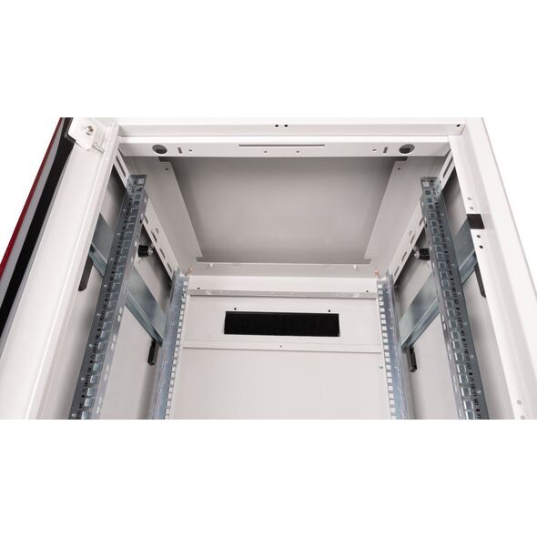 Szafa Roline ROLINE Netzwerkschrank Pro 48,26cm 19Zoll 42 HE 600x600 BxT Glast�r grau