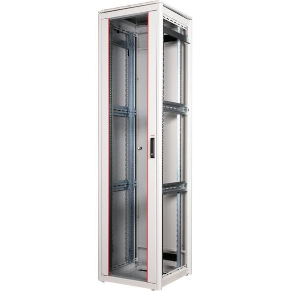 Szafa Roline ROLINE Netzwerkschrank Pro 48,26cm 19Zoll 47 HE 600x600 BxT Glast�r grau