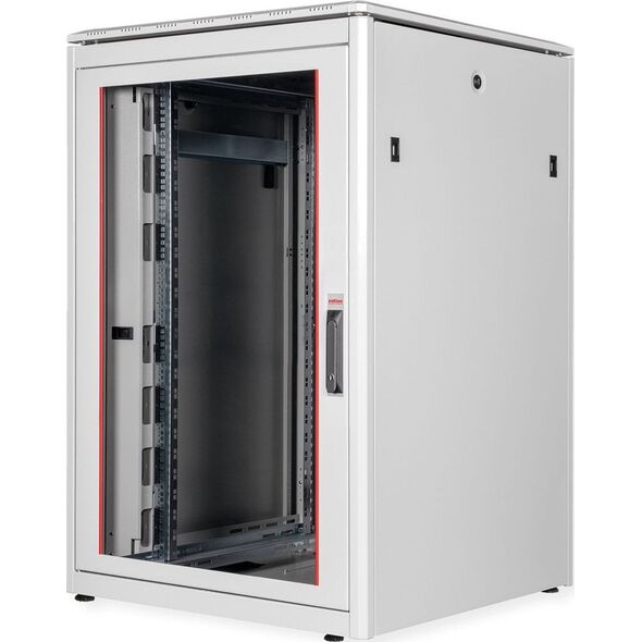 Szafa Roline ROLINE Netzwerkschrank Pro 48,26cm 19Zoll 22 HE 800x800 BxT Glast�r grau