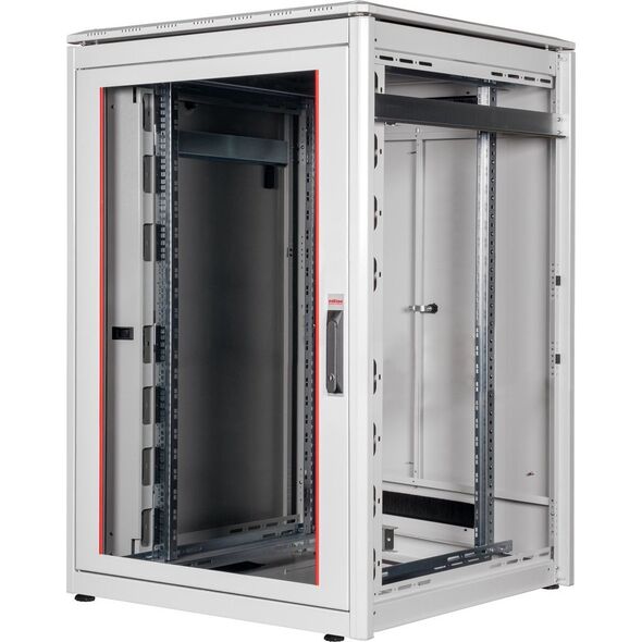 Szafa Roline ROLINE Netzwerkschrank Pro 48,26cm 19Zoll 22 HE 800x800 BxT Glast�r grau