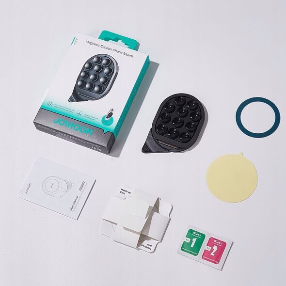 Uchwyt na smartfona z podstawką i przyssawkami Joyroom JR-ZS418 MagSafe czarny