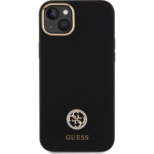 Guess GUHCP15M4DGPK iPhone 15 Plus / 14 Plus 6.7" czarny/black hardcase Silicone Logo Strass 4G