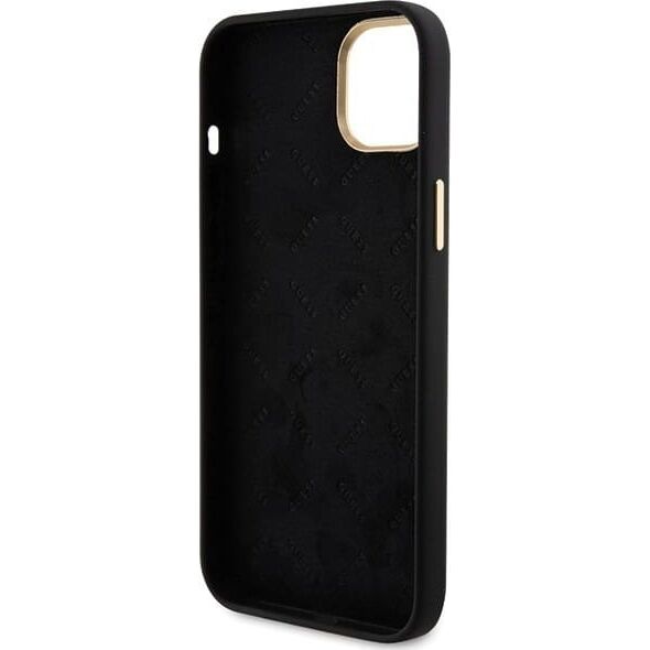 Guess GUHCP15M4DGPK iPhone 15 Plus / 14 Plus 6.7" czarny/black hardcase Silicone Logo Strass 4G