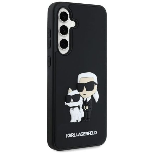 Karl Lagerfeld KLHCS24FE3DRKCNK S24 FE    S721 czarny/black hardcase 3D Rubber Karl&Choupette