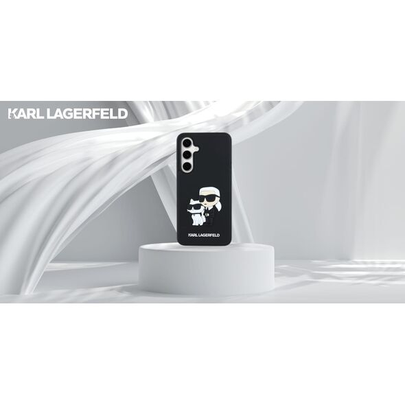 Karl Lagerfeld KLHCS24FE3DRKCNK S24 FE    S721 czarny/black hardcase 3D Rubber Karl&Choupette