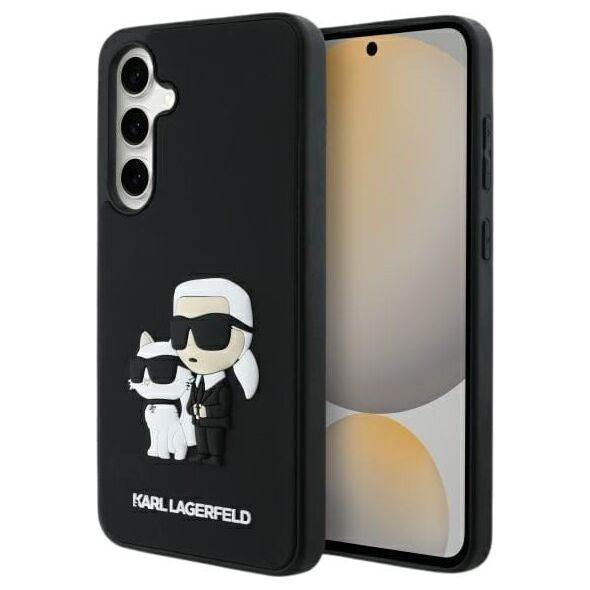 Karl Lagerfeld KLHCS24FE3DRKCNK S24 FE    S721 czarny/black hardcase 3D Rubber Karl&Choupette