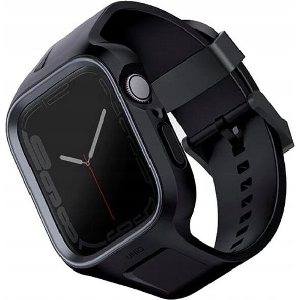 Pasek + etui UNIQ Monos 2in1 Apple Watch 4/5/6/7/8/9/SE 44/45mm czarny/midnight black