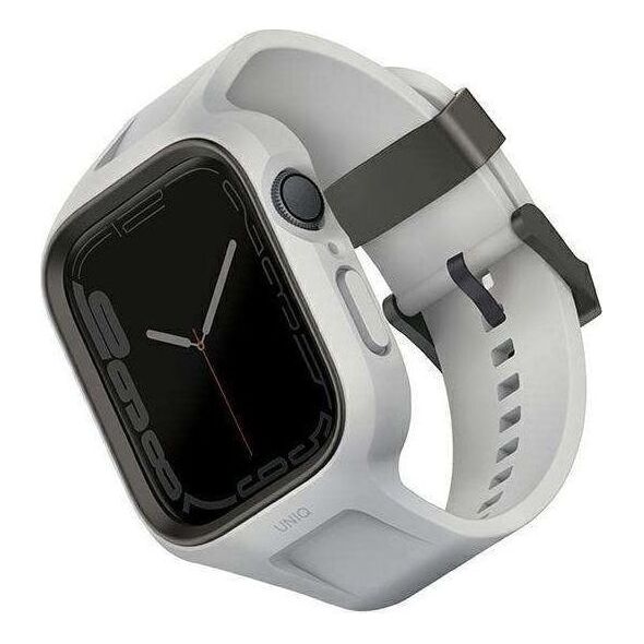 Pasek + etui UNIQ Monos 2in1 Apple Watch 4/5/6/7/8/9/SE 44/45mm szary/chalk grey
