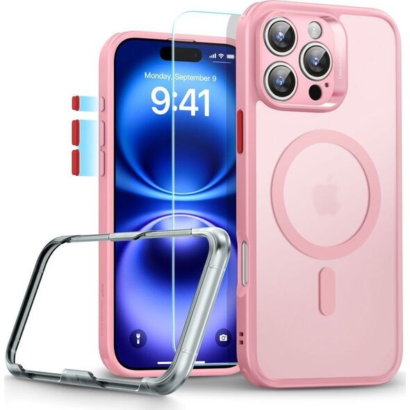 ESR CLASSIC PRO SET HALOLOCK MAGSAFE IPHONE 16 PRO MAX FROSTED PINK