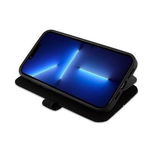 Etui Mercedes MEBKP15L8ROLK Apple iPhone 15 Pro bookcase Leather Wave Patern czarny/black