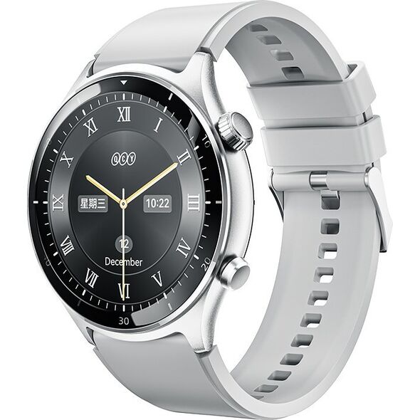 Smartwatch QCY GT3 S7 AMOLED 1.43" 3ATM (srebrny)
