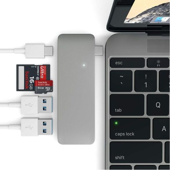 HUB USB Satechi 1x SD 1x USB-C 1x microSD  + 2x USB-A 3.0 (ST-TCUPM)