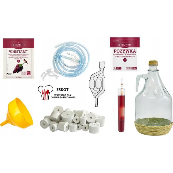 Wine bottle with narrow neck BIOWIN, 5.7/4 cm, 15 l
