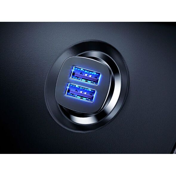 Ładowarka Baseus Square 2x USB-A 5 A  (6953156284180)