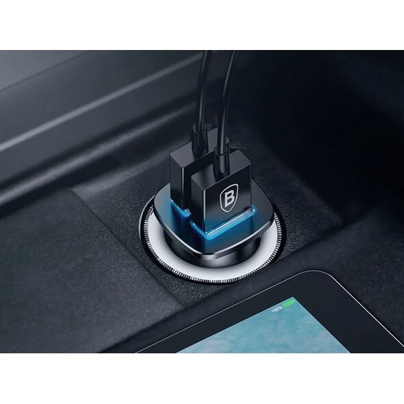Ładowarka Baseus Square 2x USB-A 5 A  (6953156284180)