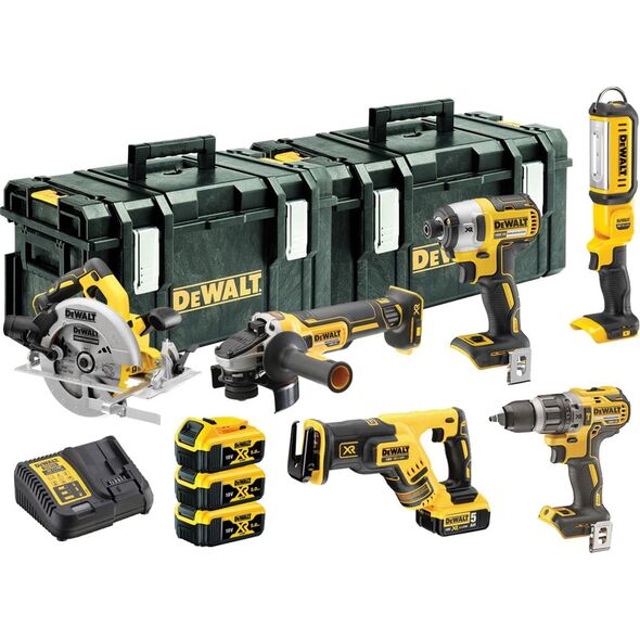 Zestaw elektronarzędzi Dewalt 12-elementowy (DCK623P3-QW)