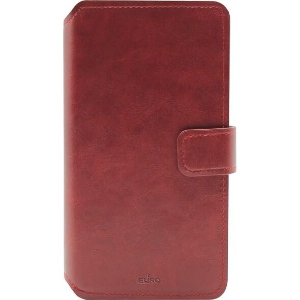 Puro PURO Universal Wallet - Uniwersalne etui obrotowe 360 z kieszeniami na karty, rozmiar XL (czerwony)