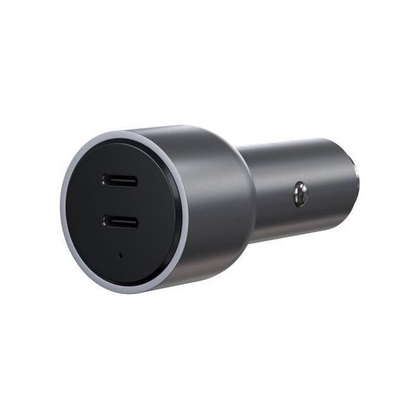 Ładowarka Satechi SATECHI 40W Dual USB-C PD Car Charger Space Gray